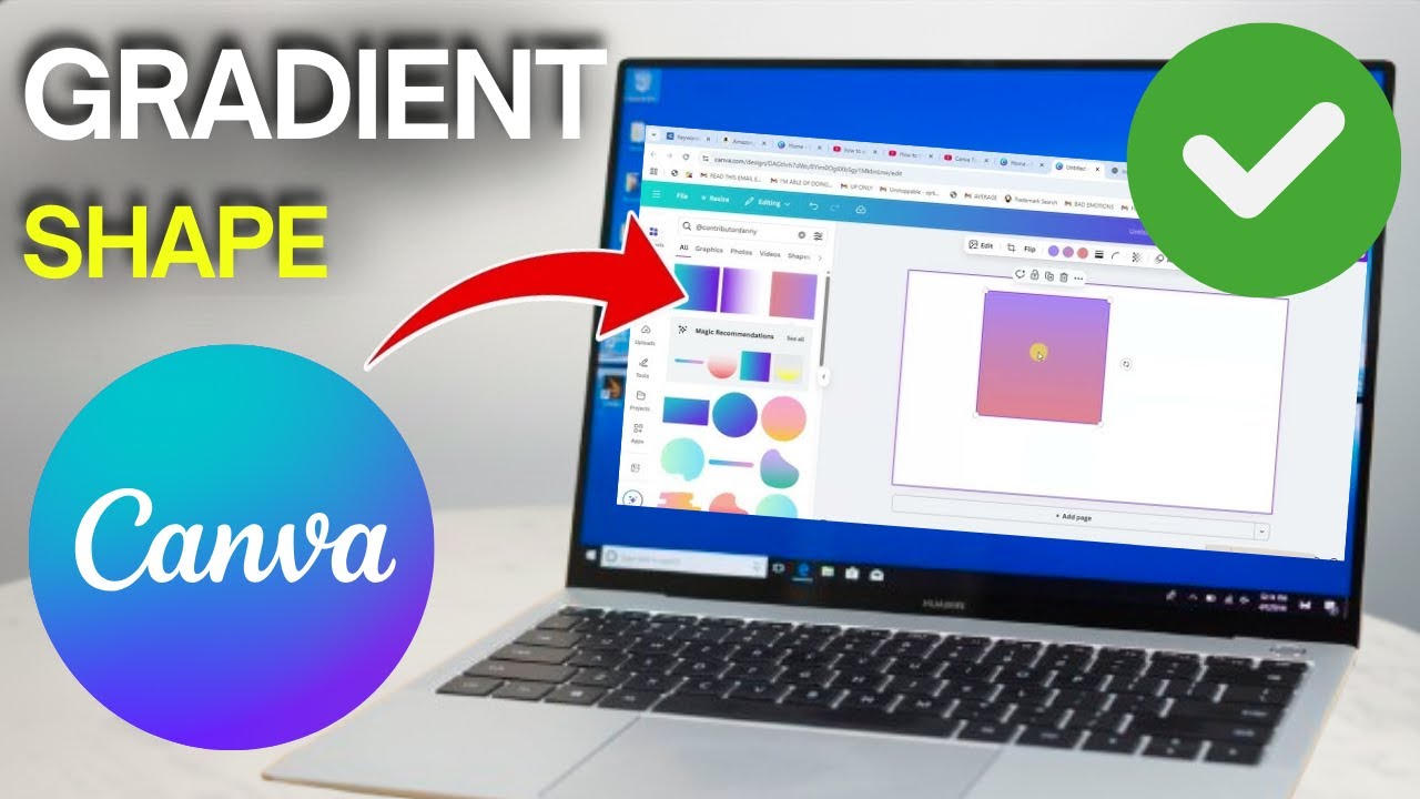 Как создать градиентную форму в Canva (простое руководство)