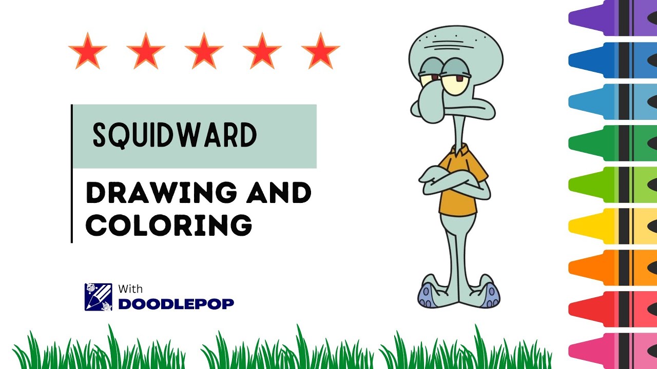 Mastering the Grumpy: Draw & Color Squidward Like a Pro!