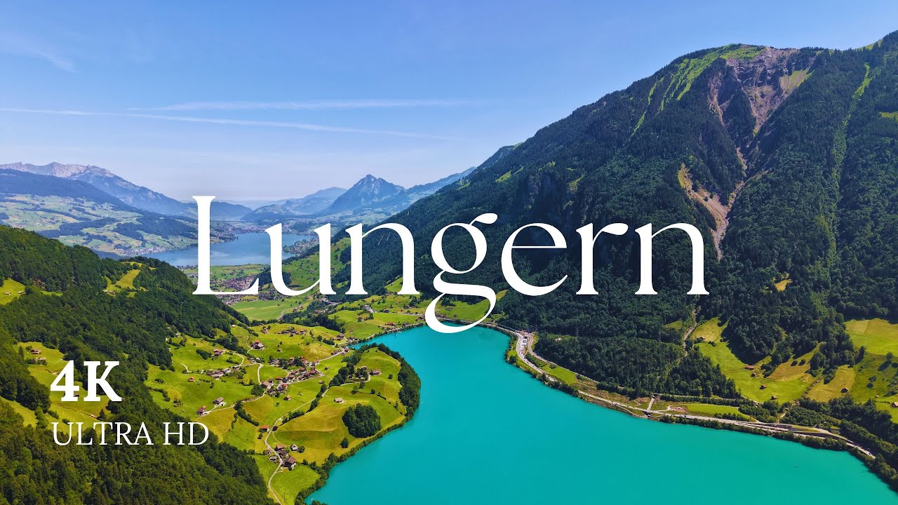 4K LUNGERN Switzerland Relaxing Drone Video