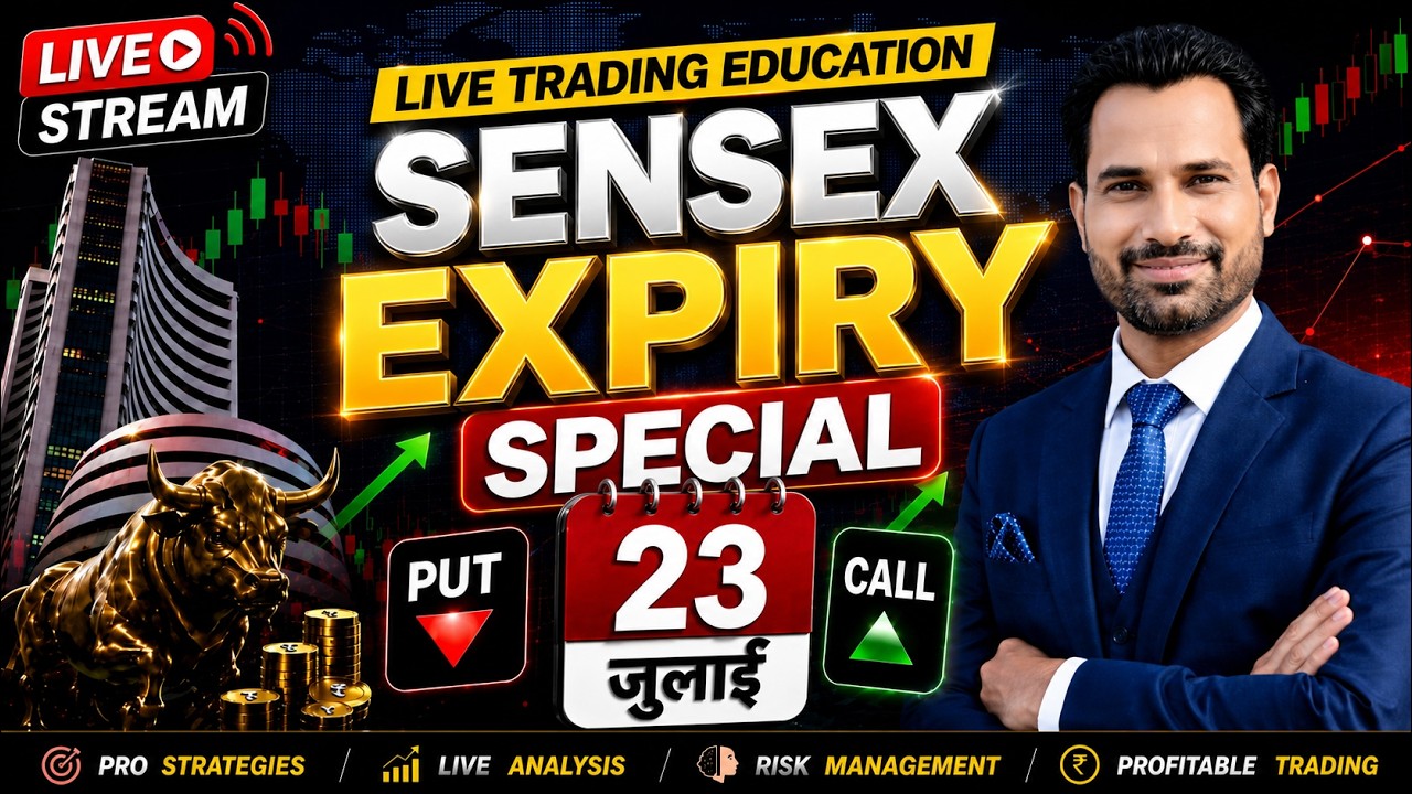 Sensex Expiry Live Trading | Live Trading | Nifty Live Trade @KrishnaBullsTrading​