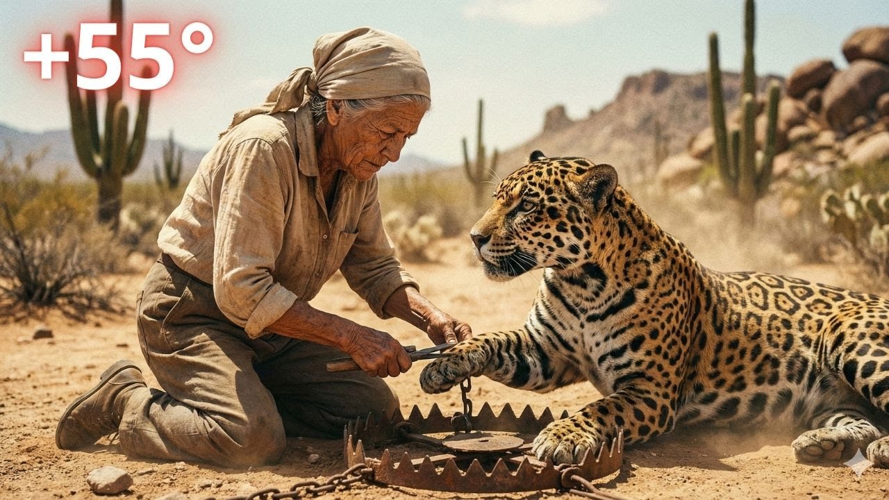 An 80-Year-Old Widow Found a Pregnant Jaguar in a 55°C Trap… Then a Miracle Happened