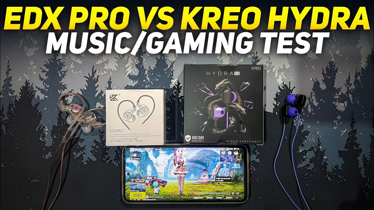 KZ EDX PRO VS KREO HYDRA FULL GAMING COMPARISON 🔥 BEST GAMING EARPHONES UNDER 1000 RS IN 2025
