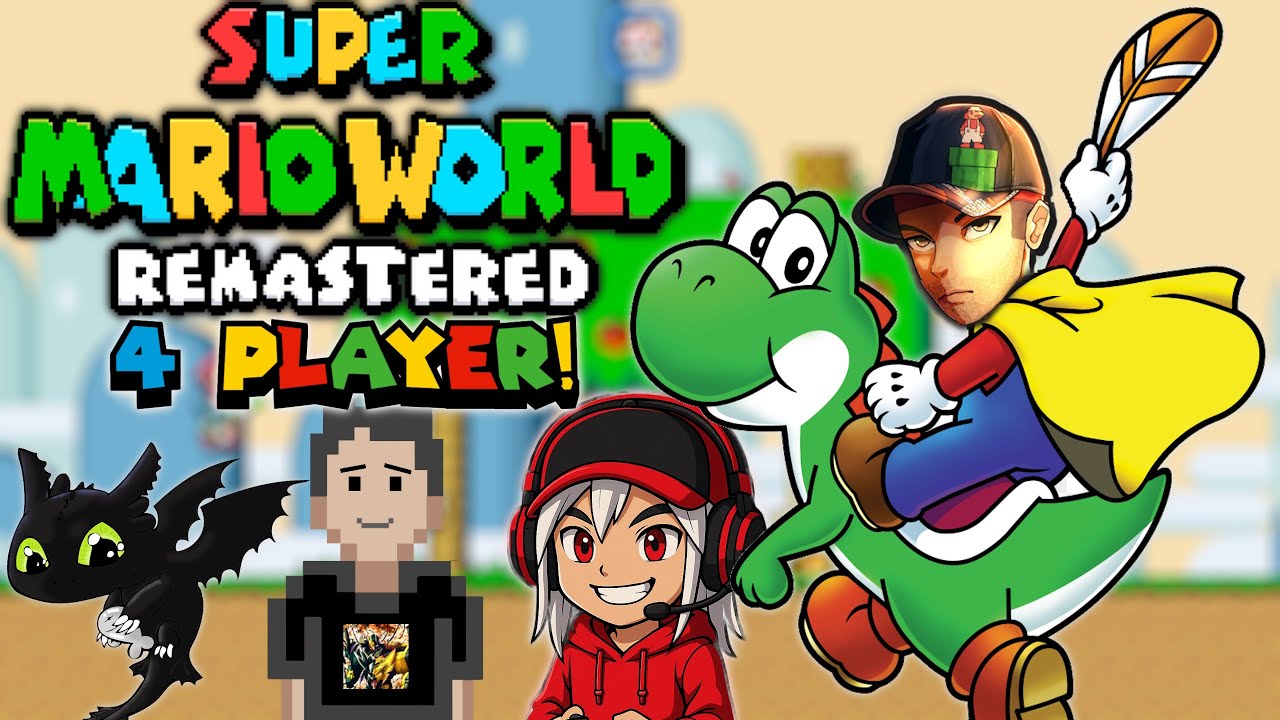 Super Mario World Enhanced with 4 Players LIVE!