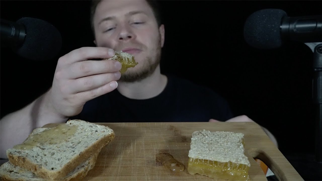 ASMR RAW HONEYCOMB MUKBANG (UNBOXING & EATING) - SOFT WHISPERS