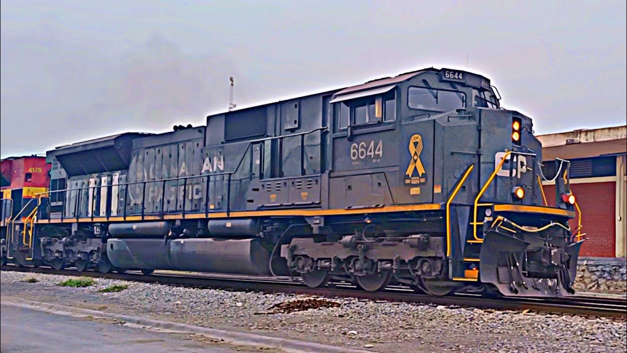 Sorpresa inesperada!!! Locomotora Canadian Pacífico 6644, Liderando el pesado 273🚂🔥Línea F
