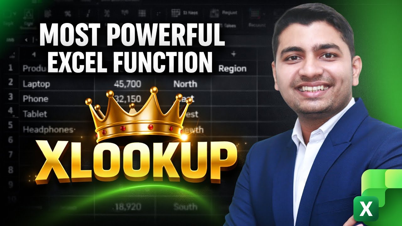 XLOOKUP in Excel Explained | Complete Theory with Examples