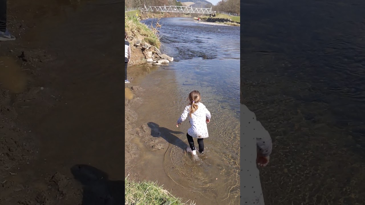 Playing in the water fully clothed and getting soaked!!!