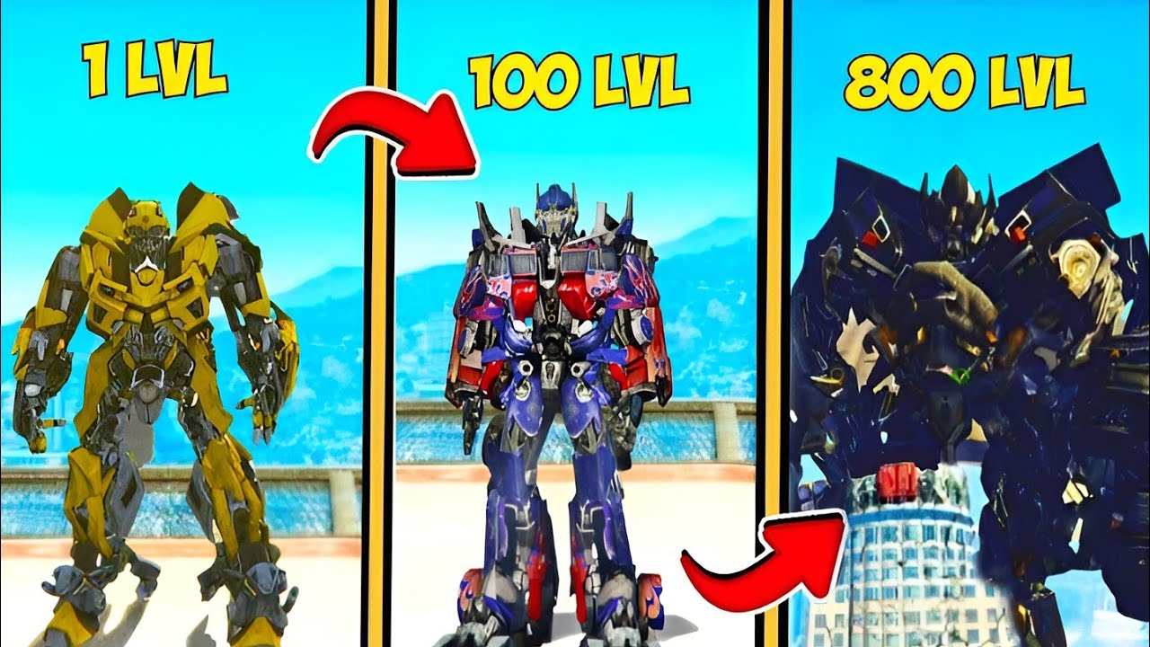 Upgraded Transformer Bumblebee to Level 800 GTA 5 Mods! Crazy GTA 5 Online Mods