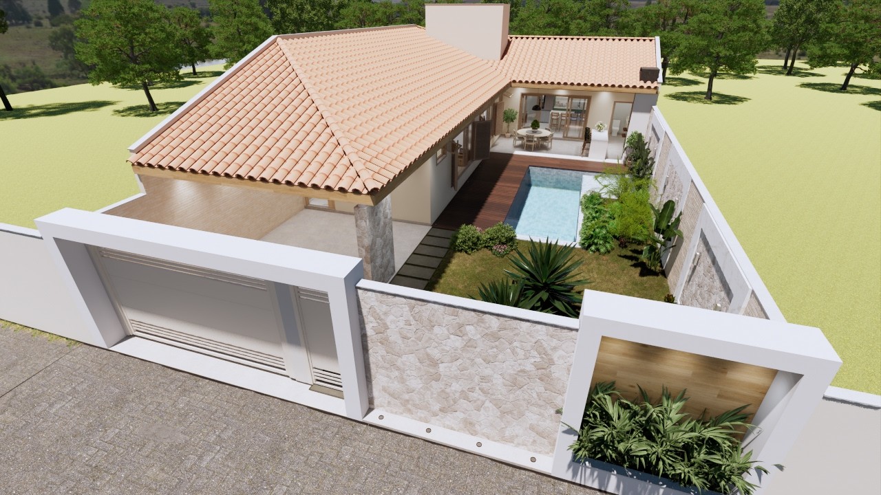 Impossível não se apaixonar por essa integração: Cozinha + Gourmet + Sala .Cód356A