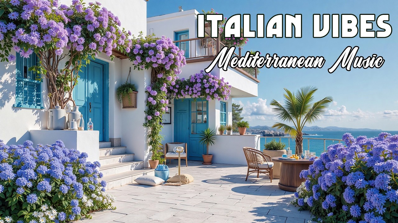 The Best 🇮🇹 Italian Music🎶 Italian Vibes 🎶 1+ Hour Scenic Amalfi Coast & Lake Como Relaxation 4K