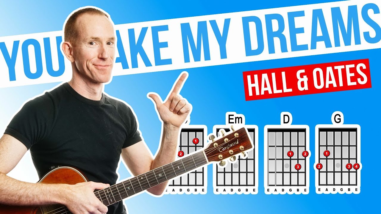 You Make My Dreams ★ Hall & Oates ★ Acoustic Guitar Lesson [with PDF]