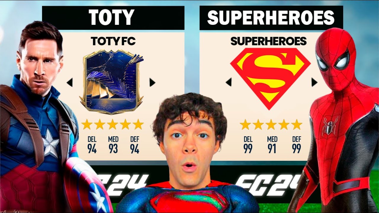 ¡TOTYS vs SUPERHEROES en FC24!