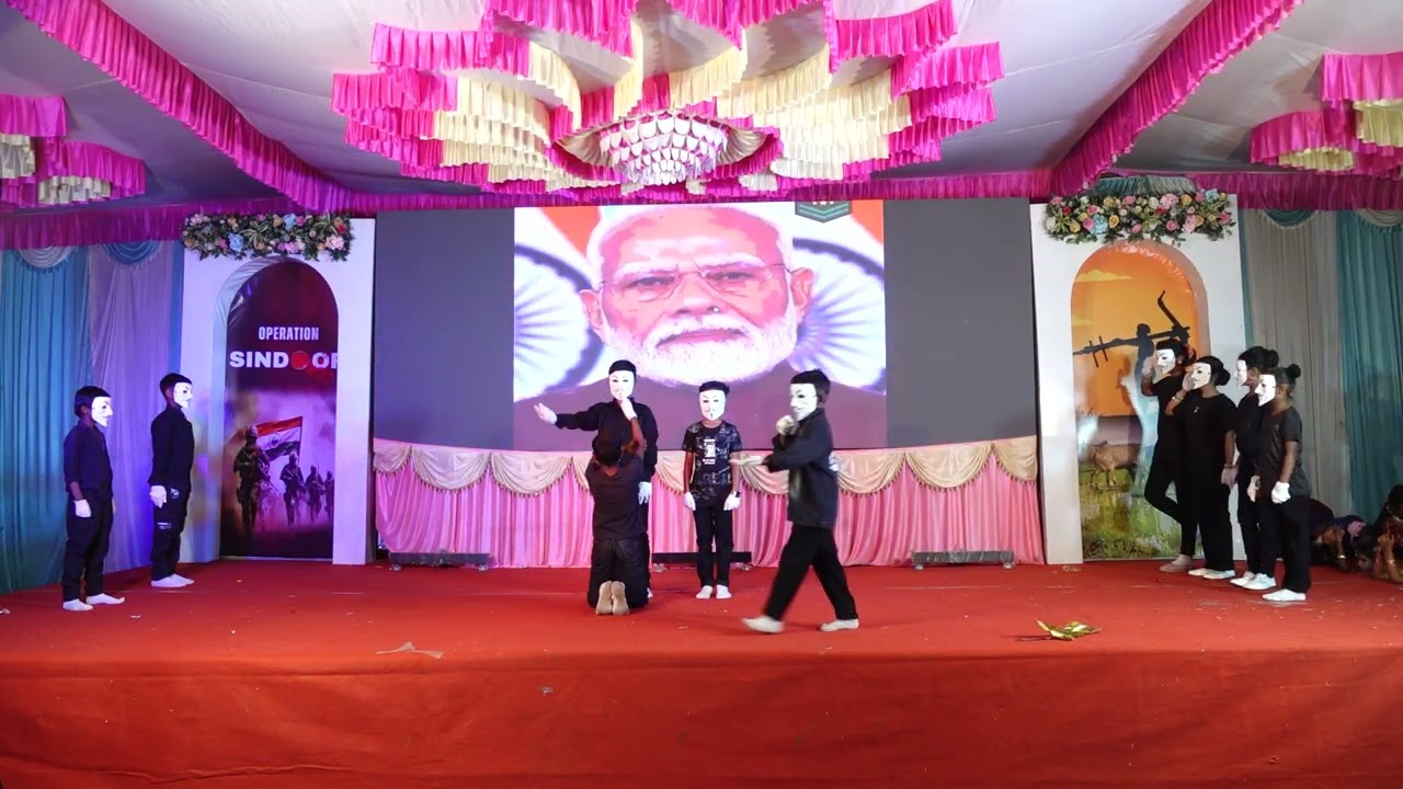 Patriotic Mime dance performance by our school children 🇮🇳#kids#bilagi 