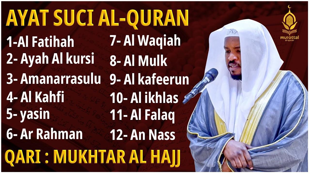 Alquran Dengan Suara Yang Sangat Indah | Alfatiha, Alkahfi,Yasin,Alwaqia, Arrahman,Almulk Almoeathat