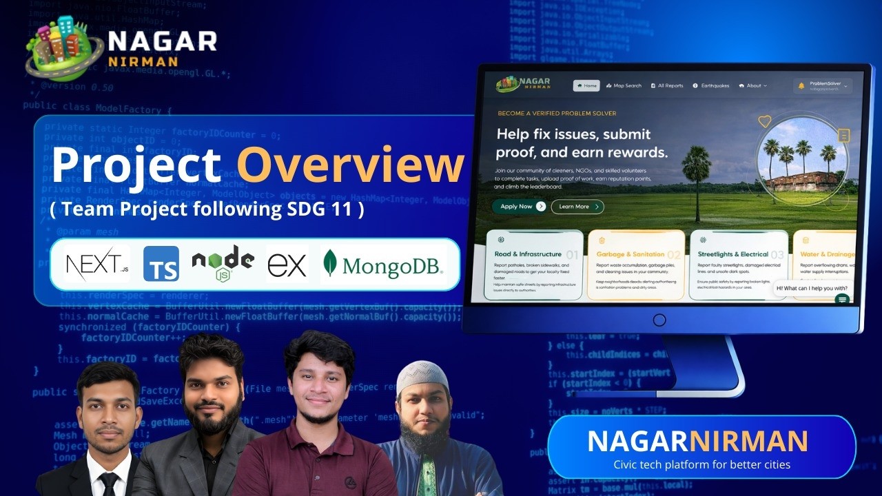NagarNirman | Civic Tech Platform for Smart Infrastructure Governance 🇧🇩