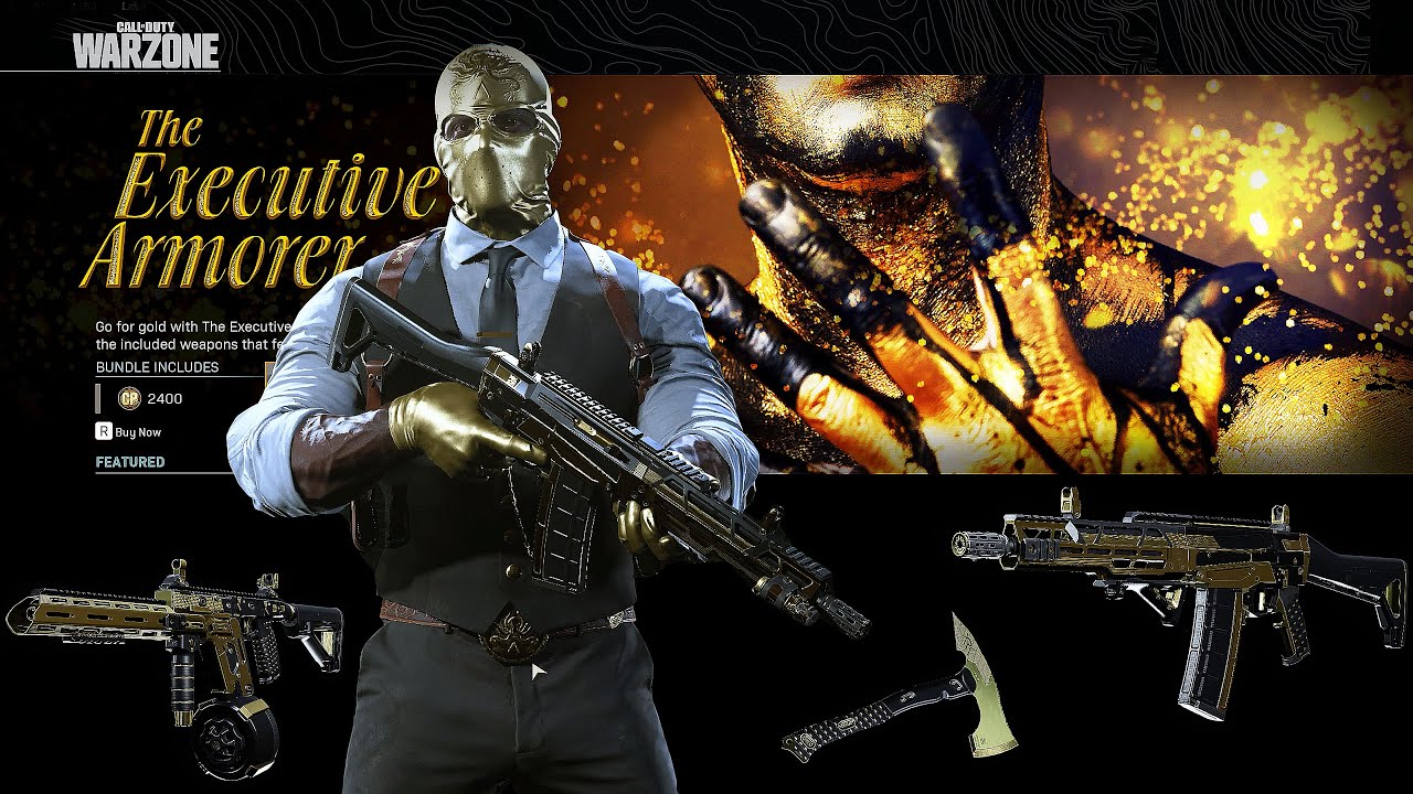 Call Of Duty Modern Warfare The Executive Armorer Bundle Purchase Plus The Armorer Skin and Gameplay