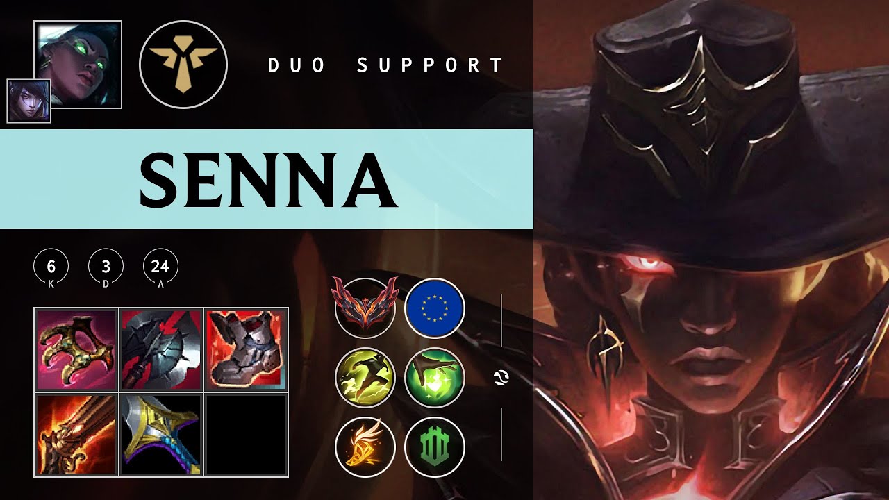 Senna Support vs Poppy - EUW Grandmaster Patch 25.23