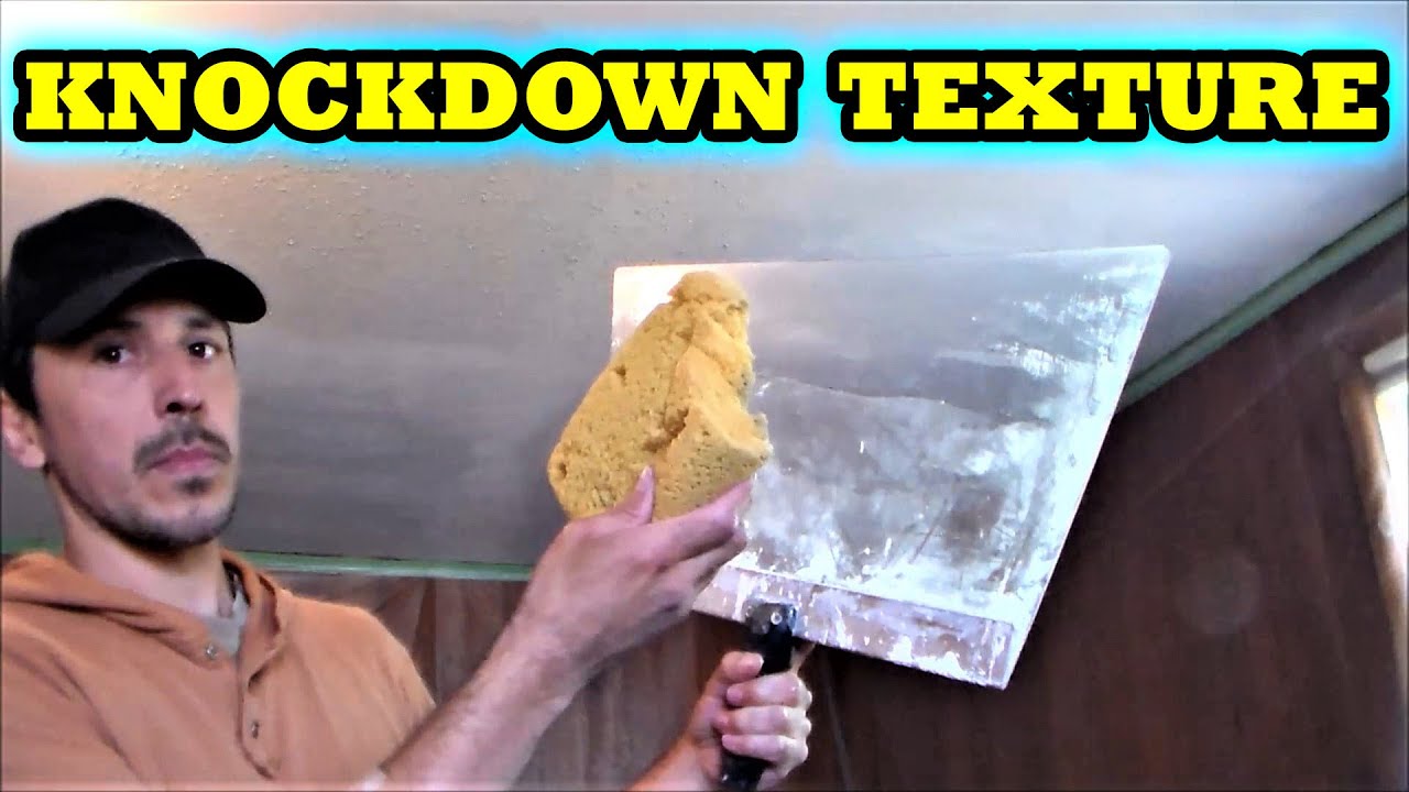 DIY Knockdown Texture for beginners with Home Depot materials
