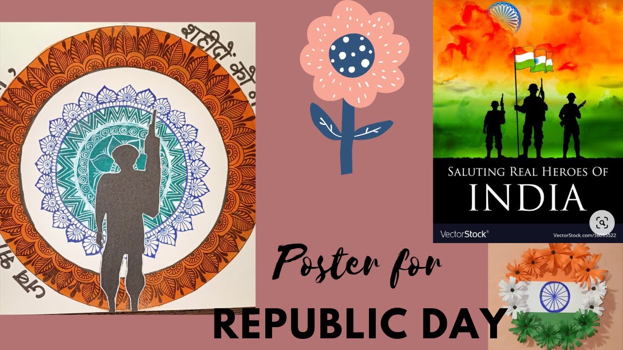 poster on republic day | 26th january slogan and poster | creative ideas