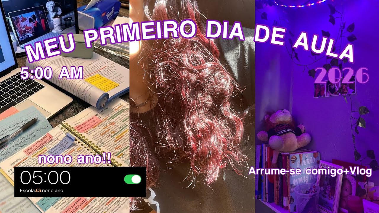 MEU PRIMEIRO DIA DE AULA✨ NONO ANO🎓// VLOG//ESTUDO📚