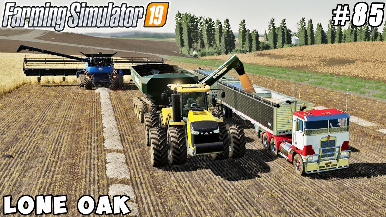 Spraying slurry, harvesting soybeans | Lone Oak Farm | Farming simulator 19 | Timelapse #85