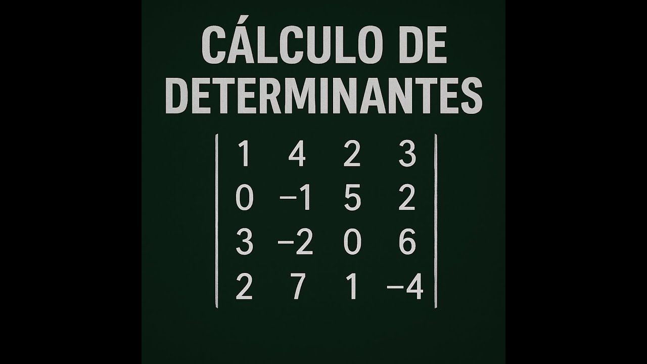 Cálculo de determinantes 🎯 | Desarrollo por filas o columnas