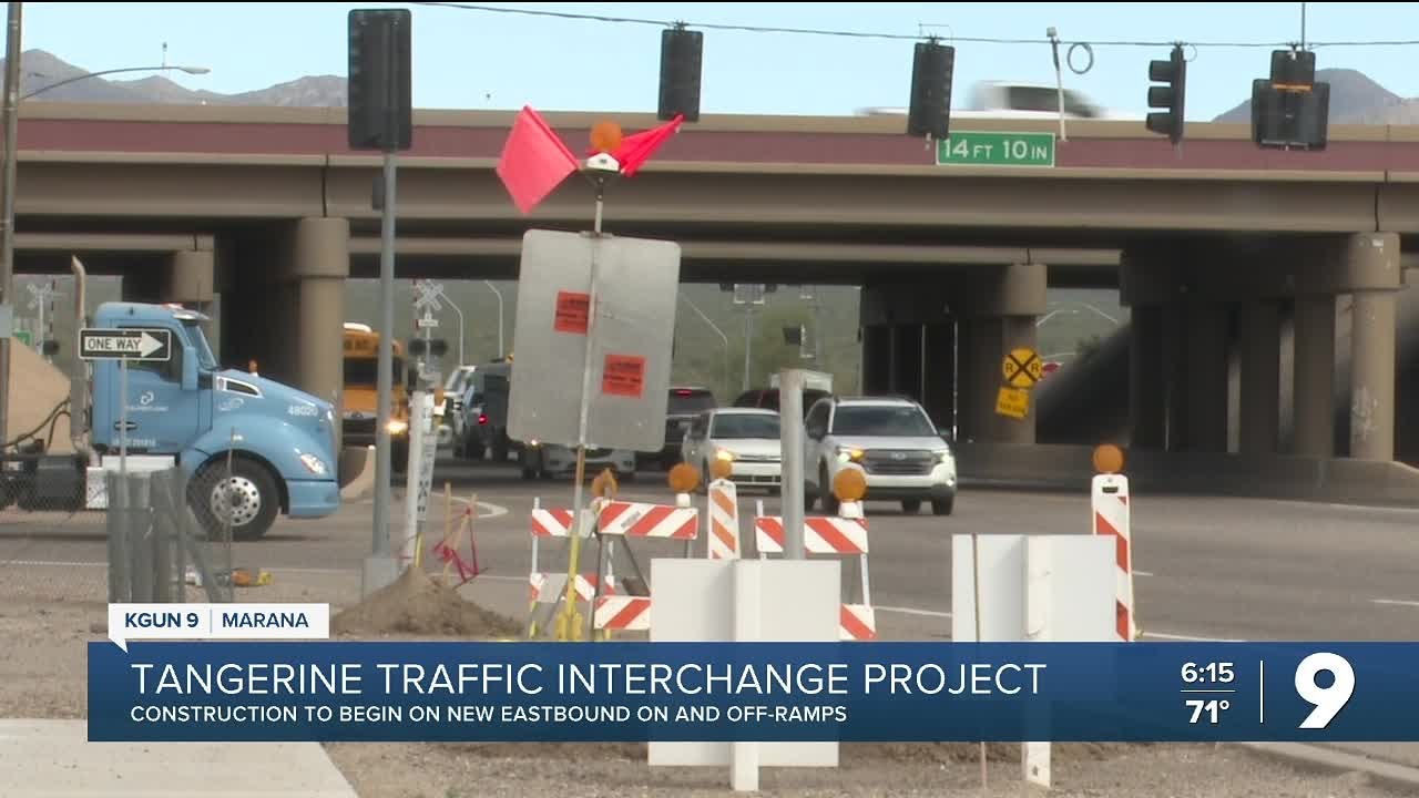 Construction to begin on new eastbound ramps at I-10 and Tangerine interchange