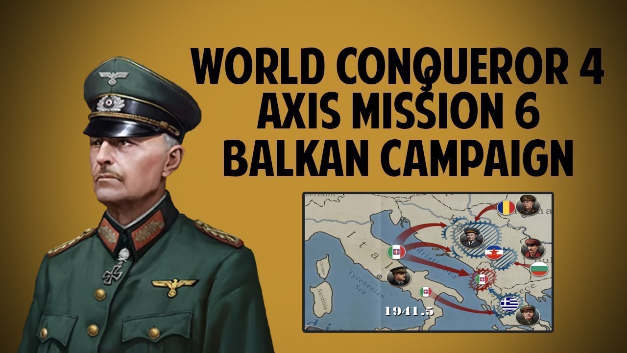 Let's Play Balkan Campaign AXIS Mission 6 in WORLD CONQUEROR 4 Gameplay