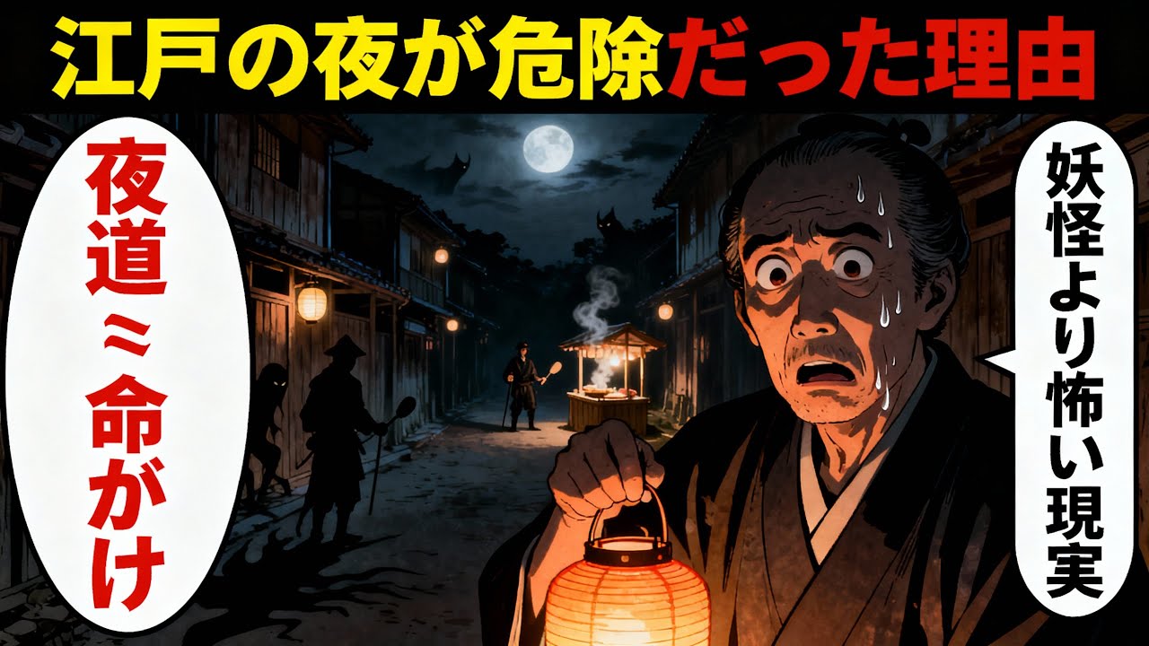 【江戸の夜の真実】江戸の夜は本当に危険だった…提灯一つで生きる“闇の生活”とは？
