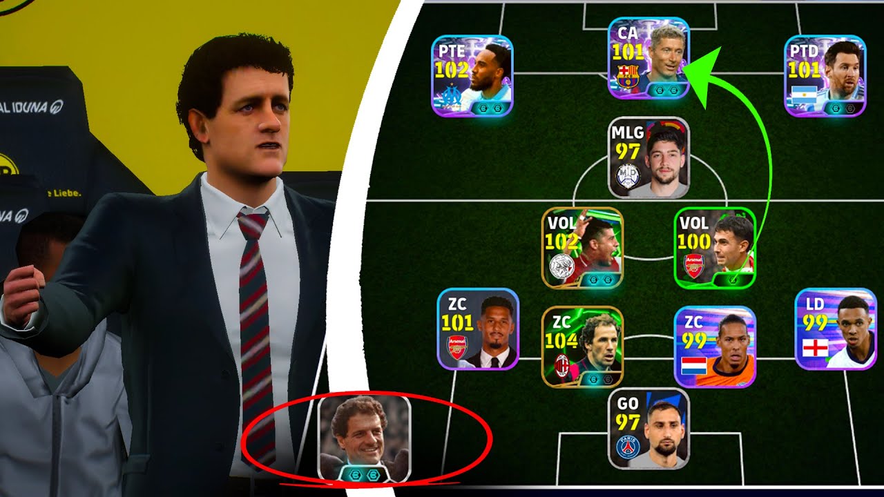 Fabio Capello no Comando de Noob a Global no eFootball 26 Mobile