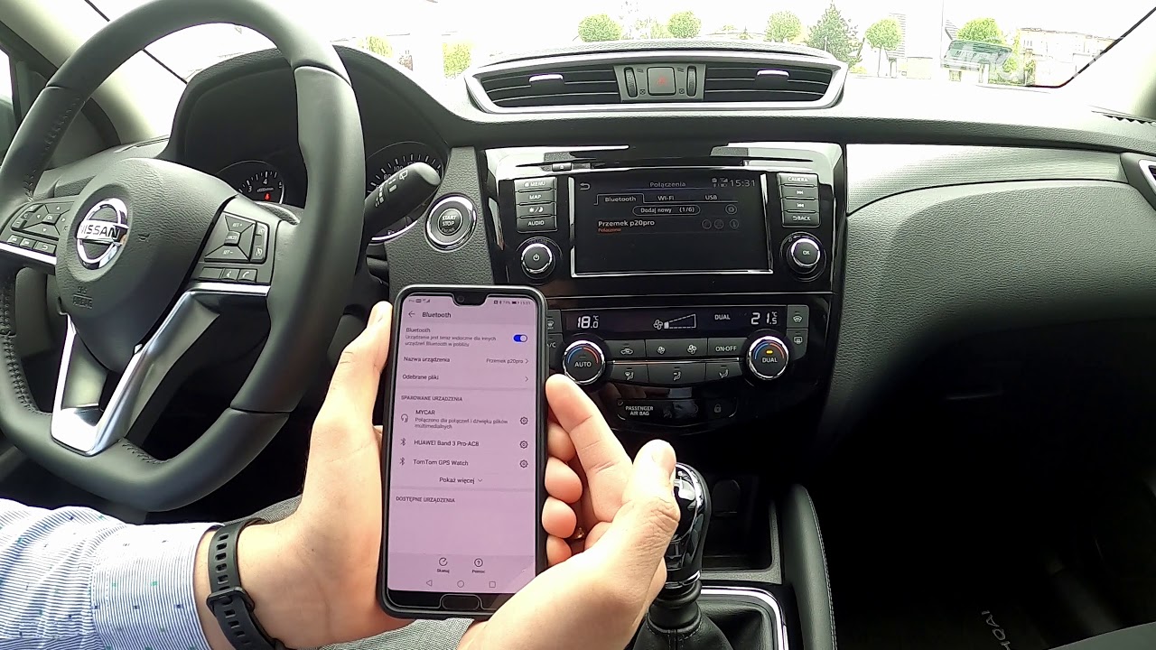 Zestaw głośnomówiący Bluetooth Nissan Qashqai 2020 Dealer Nissana Mad Mobil Rybnik Gliwice