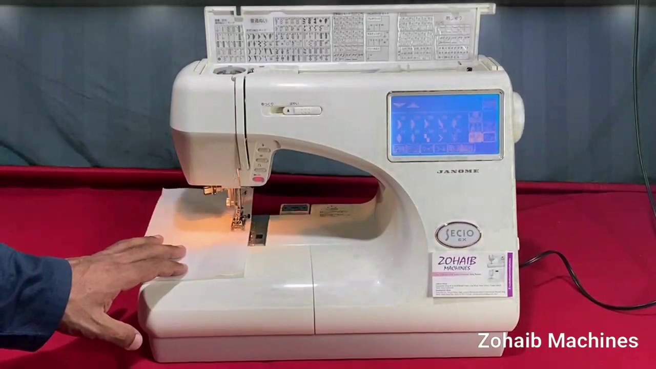 how to make customize designs on janome secio 9000