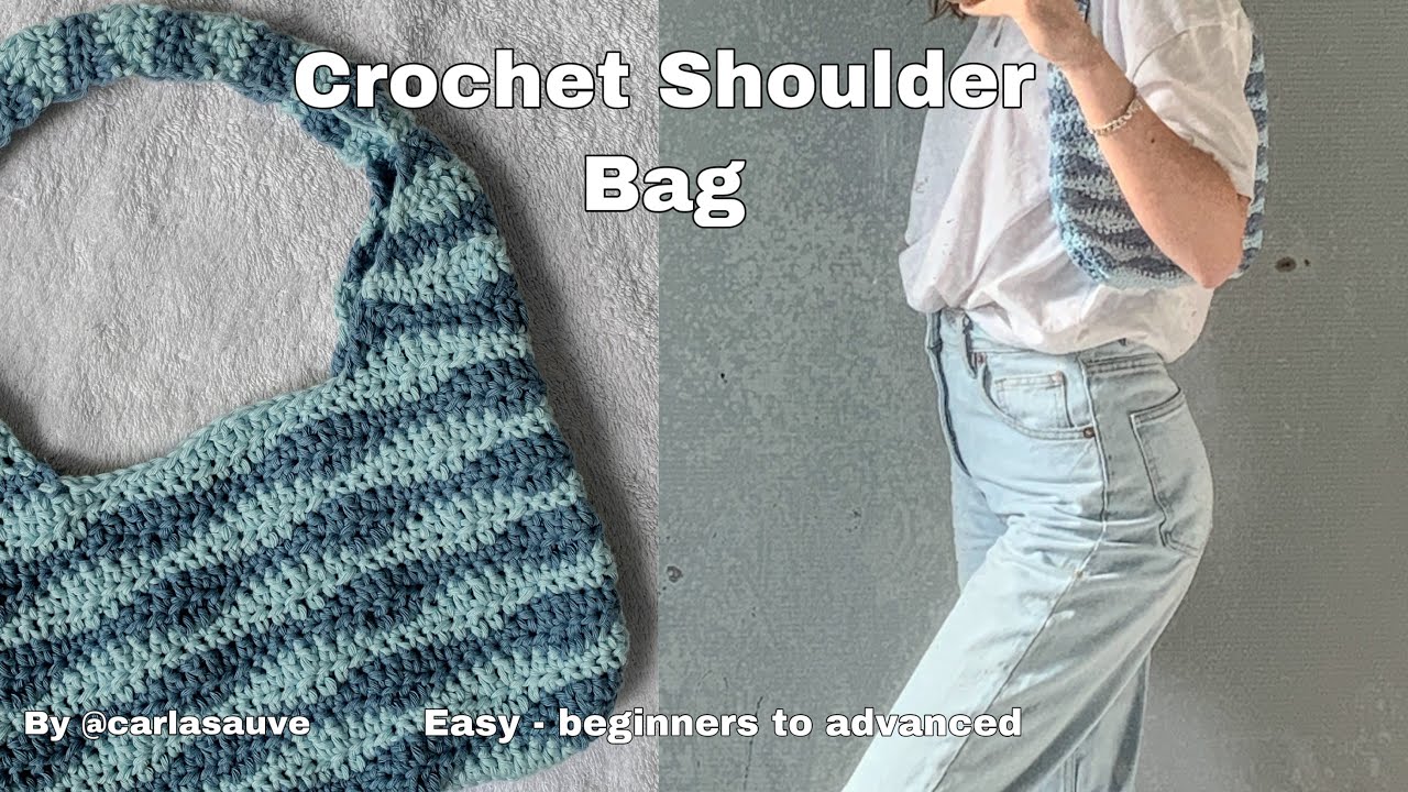Crochet Shoulder Bag Tutorial | Carla Sauve