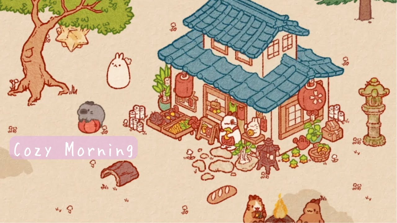 【作業用BGM】うさぎと過ごす穏やかな朝｜癒やしのLo-fi音楽と環境音　Cozy Morning Lo-fi