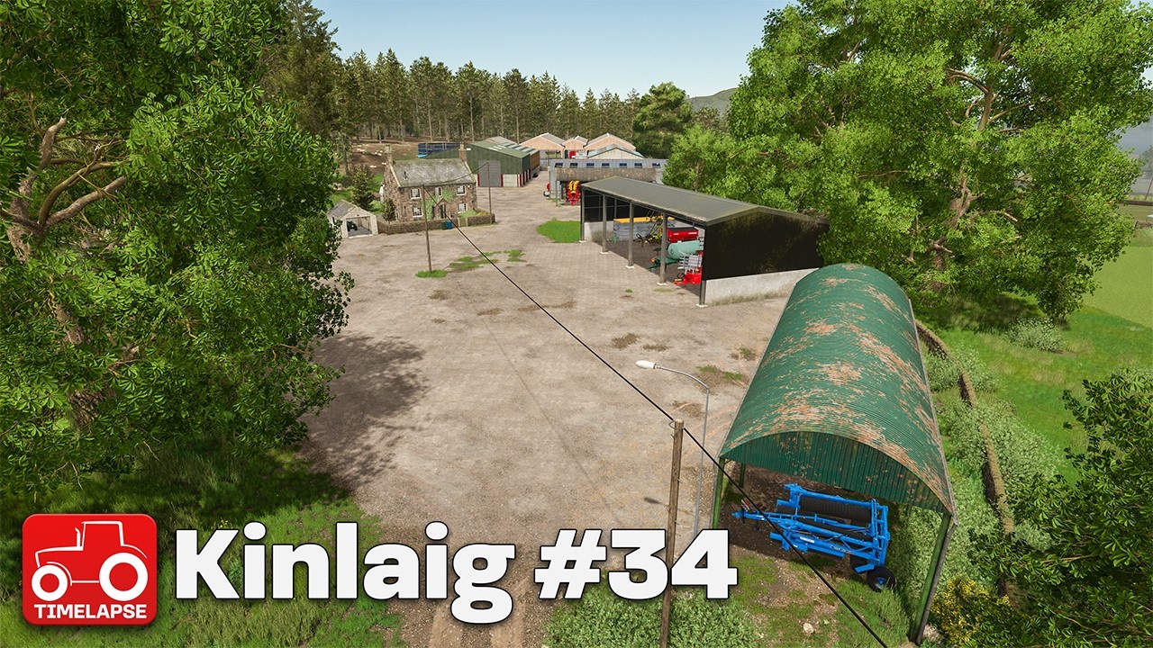 Вносим изменения на участке и собираем урожай ячменя!! Kinlaig FS25 Таймлапс Farming Simulator 25...