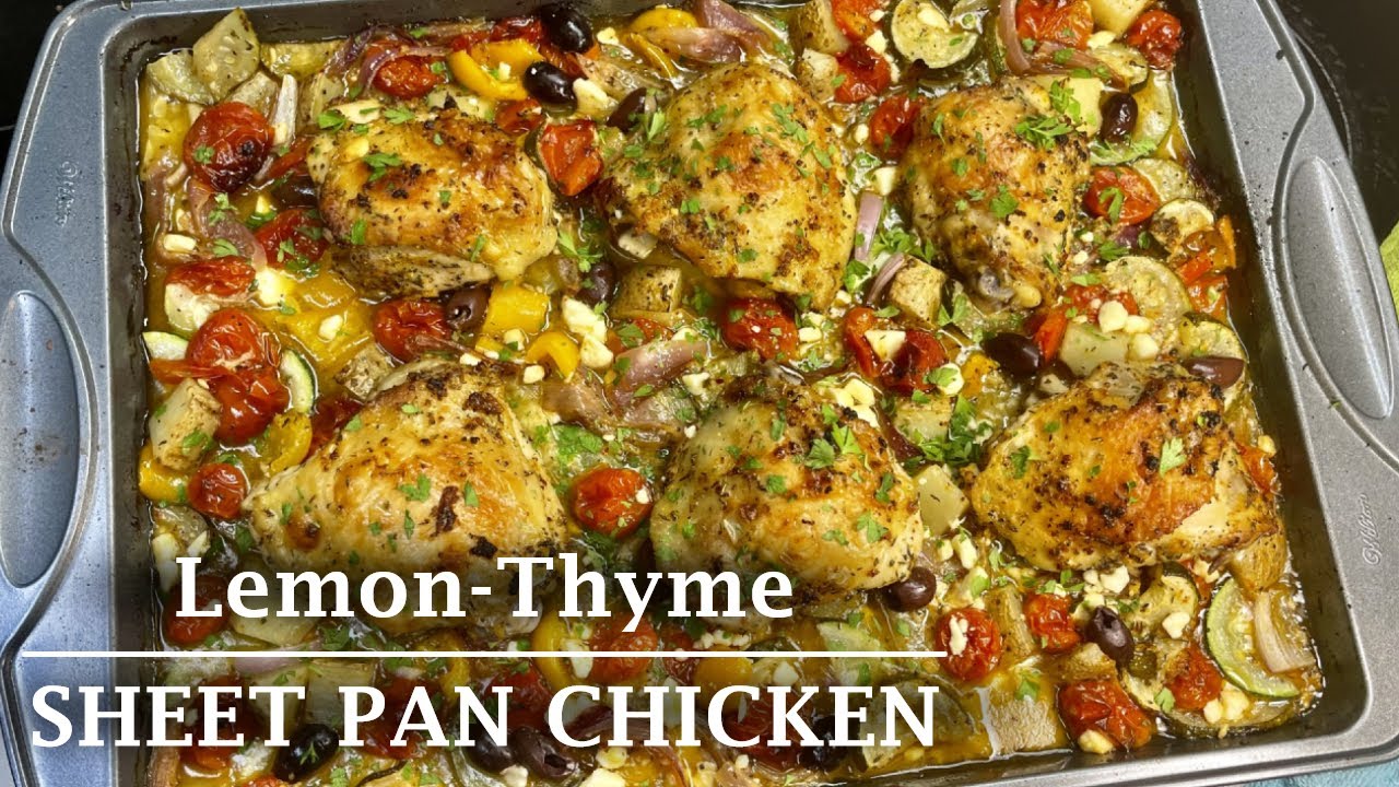 Lemon-Thyme Sheet Pan Chicken Recipe