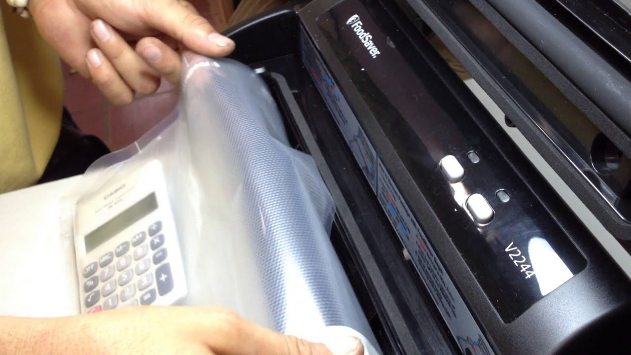 Como usar una foodsaver correctamente