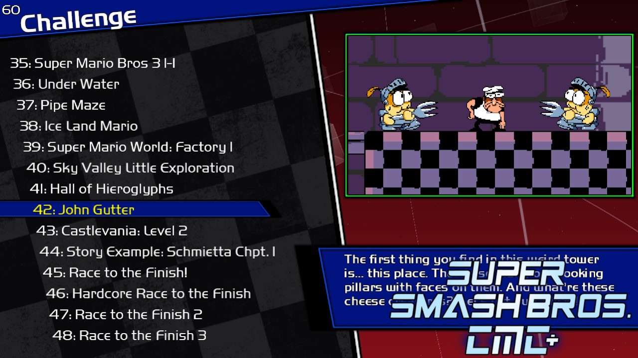 Super Smash Bros Crusade CMC+ V8 - Challenge 42 - Unlock Peppino