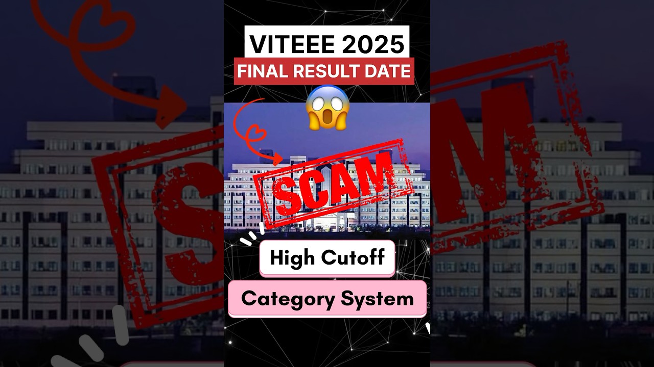 VITEEE Result Date 2025 🤔| Postponed😱 #viteee | VIT Counselling Process 2025 | VIT Vellore Cutoff