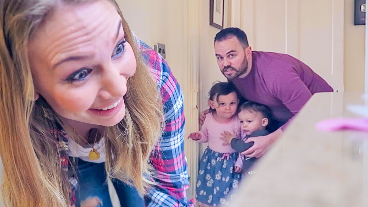 TRYING TO SCARE MOM!