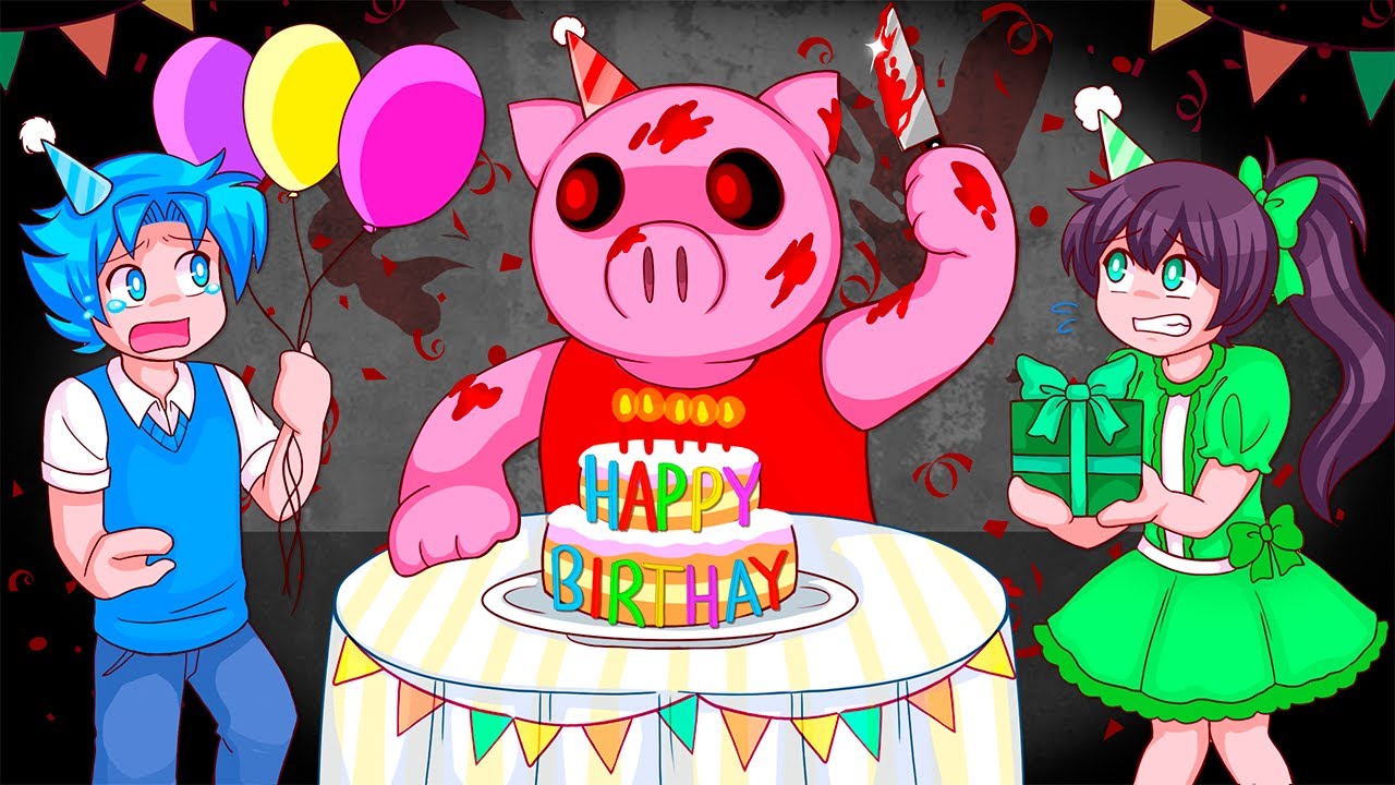 The Roblox Piggy Birthday Party...