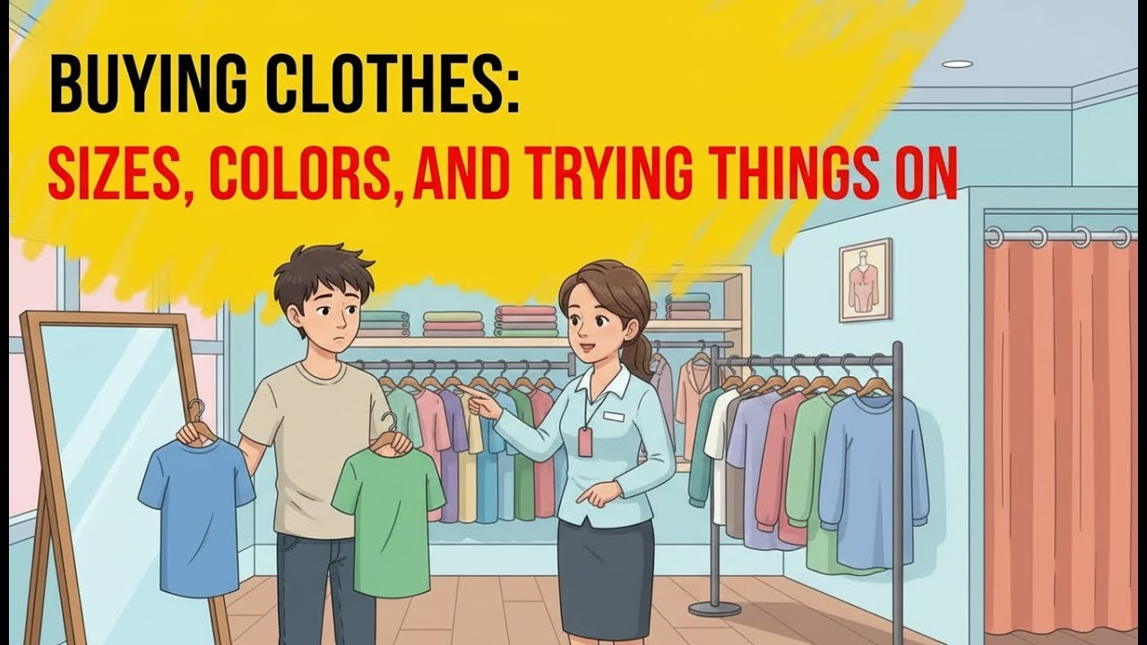 Buying Clothes: Sizes, Colors, and Trying Things On