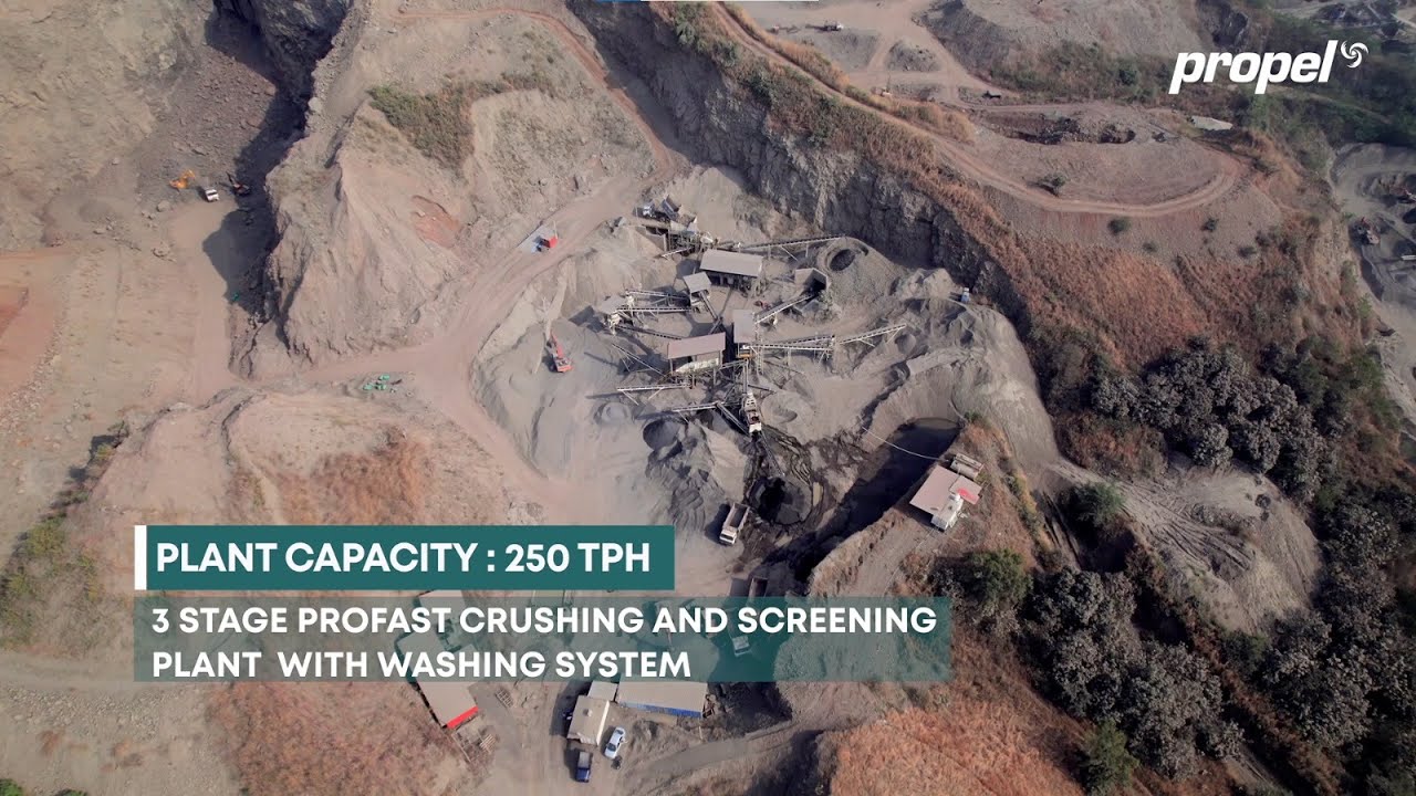 Propel in #Pune - 250 TPH 3 STAGE PROFAST WITH STATIONARY VSI- CRUSHING, SCREENING AND WASHING PLANT