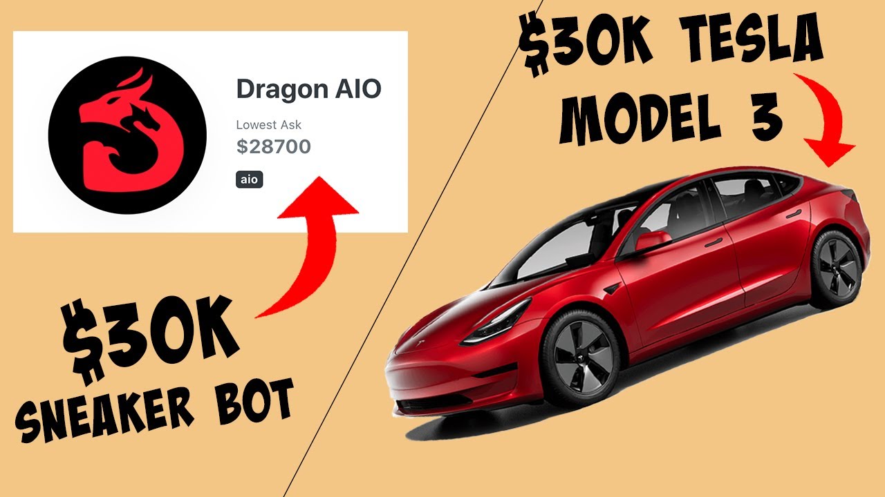The $30k Sneaker Bot or a Tesla Model 3?
