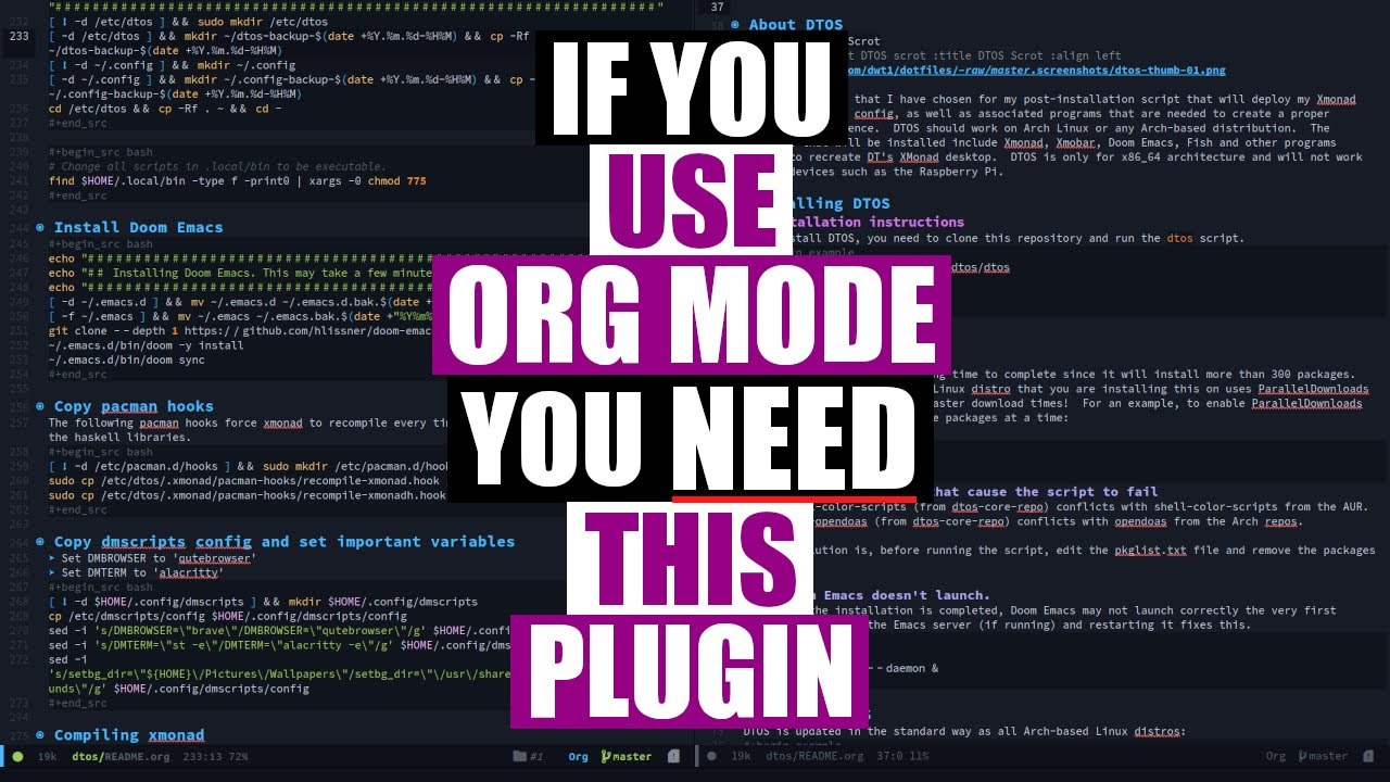 Write Everything In Emacs Org Mode? You NEED This Plugin!