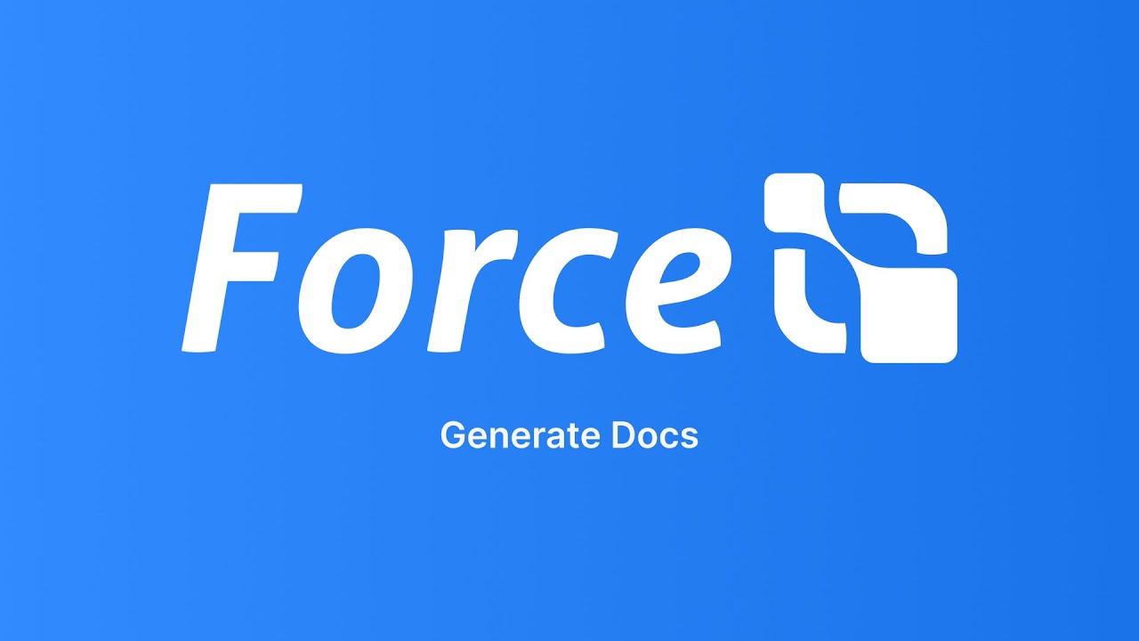 FORCE IQ. Generate Docs