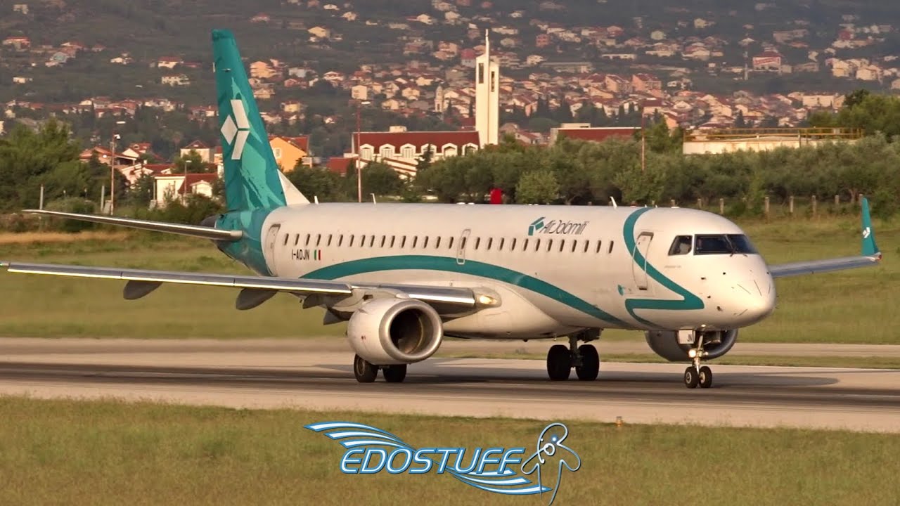 Air Dolomiti - Embraer 195LR I-ADJN - Takeoff from Split Airport LDSP/SPU