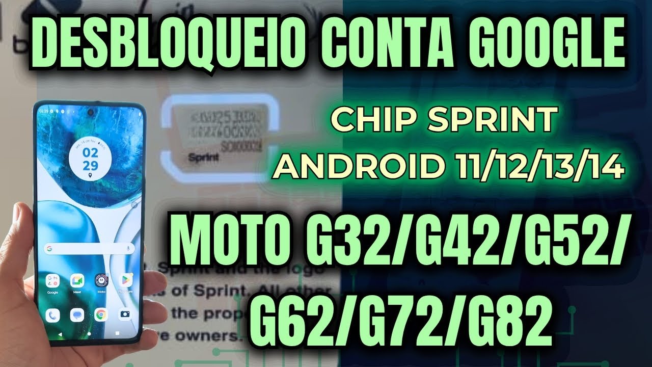 Remoção Conta Google Moto G32/G42/G52/G62/G72/G82 - Passo à Passo