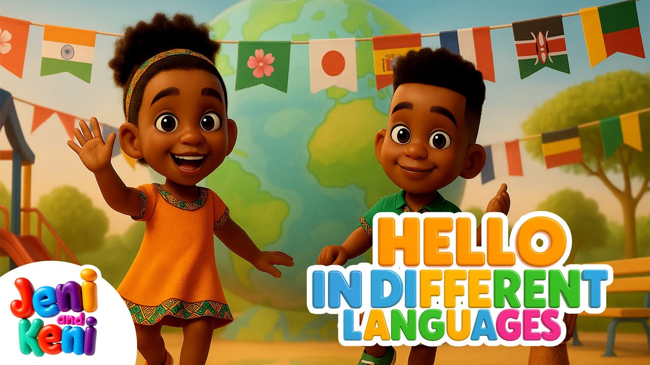 Jeni and Keni Say Hello 🌍 | Learn &ldquo;Hello&rdquo; in Different Languages | Fun Rhyme Compilation for Kids