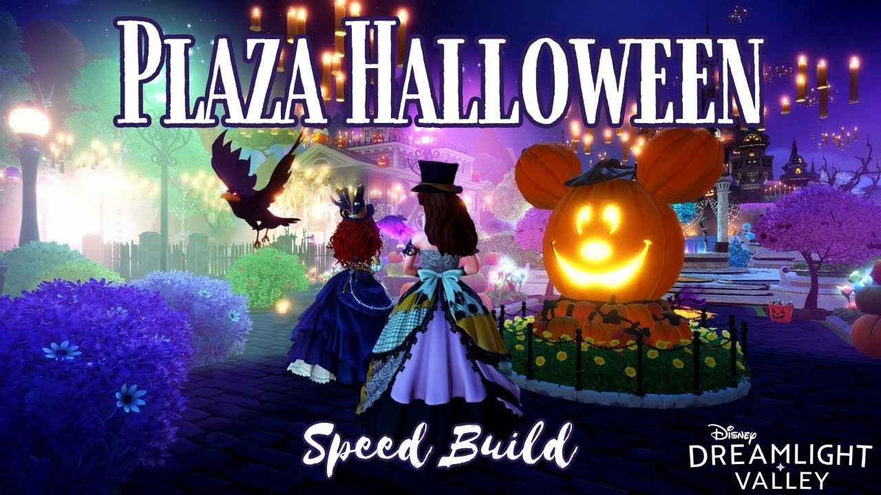 🏰 Transformo mi Plaza para Halloween en Disney Dreamlight Valley 🎃 | Speed Build